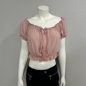 Lulus Gathered Crop Top